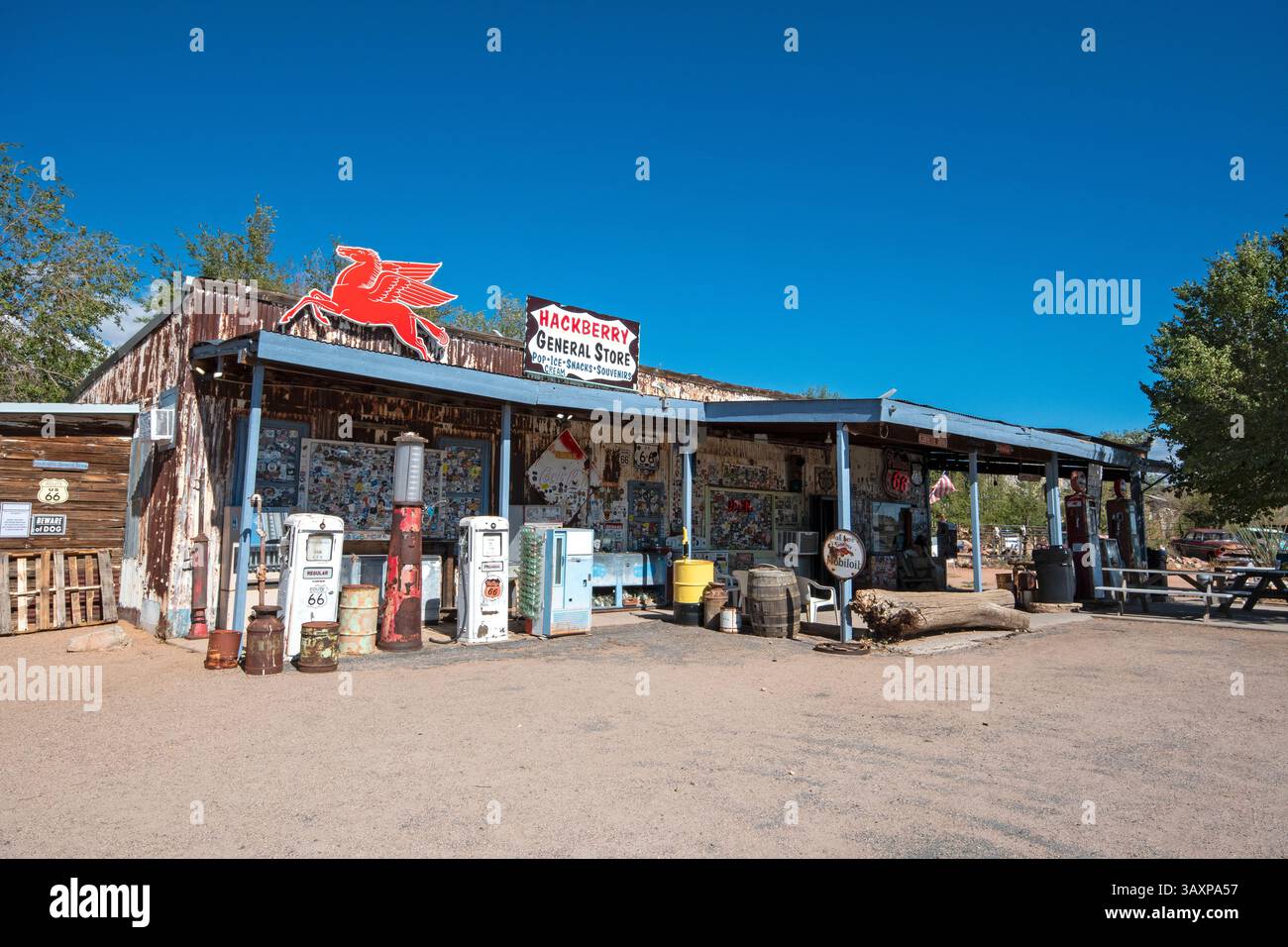 Hackberry General Store entlang der Route 66, Hackberry, Mohave County, Arizona, USA Stockfoto