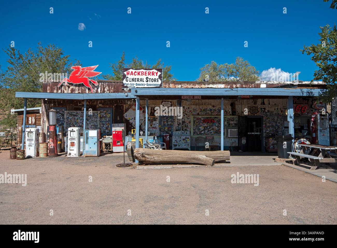 Hackberry General Store entlang der Route 66, Hackberry, Mohave County, Arizona, USA Stockfoto