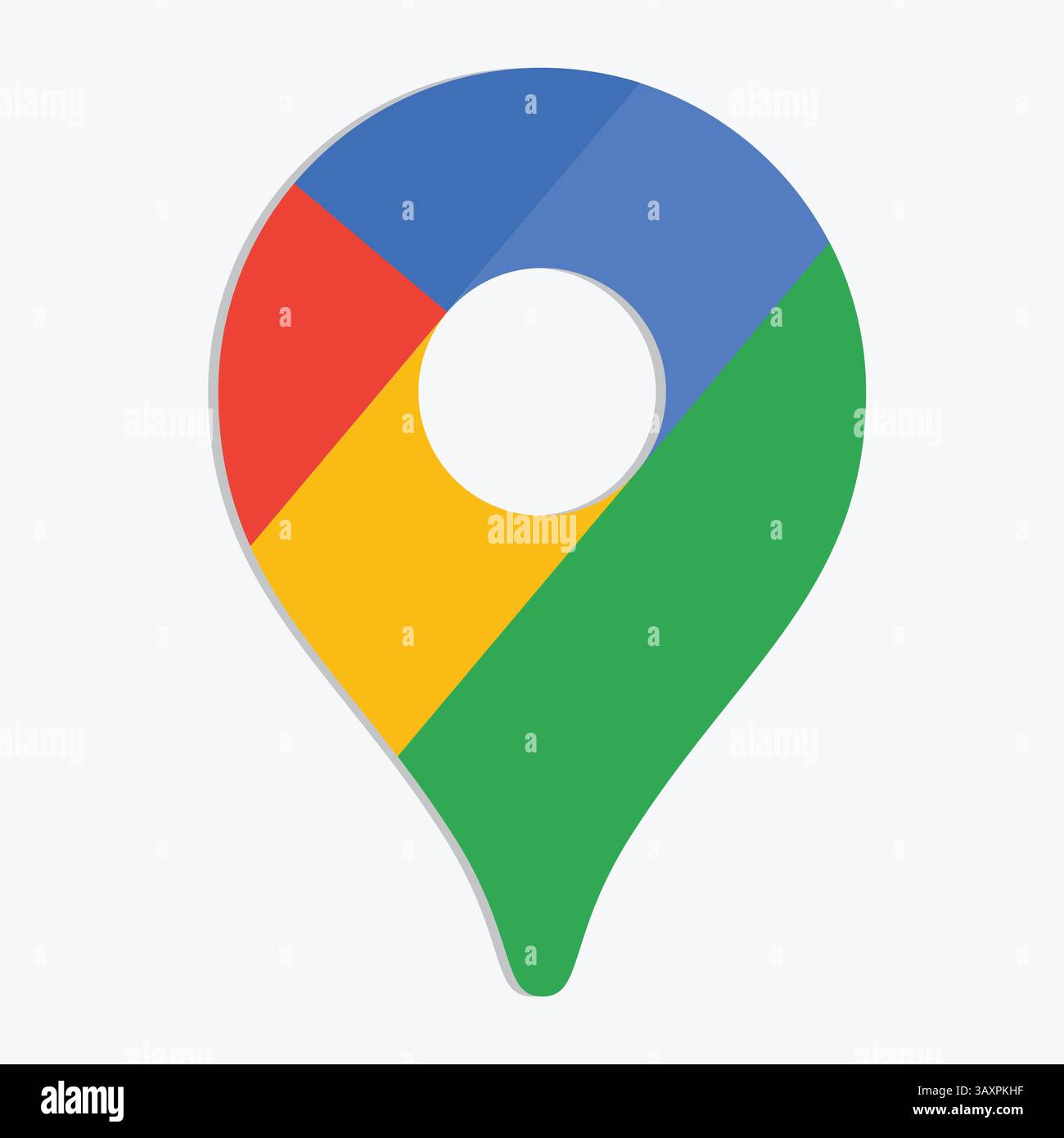 Kartenzeiger-Symbol. GPS-Positionssymbol. Vektorabbildung. Stock Vektor