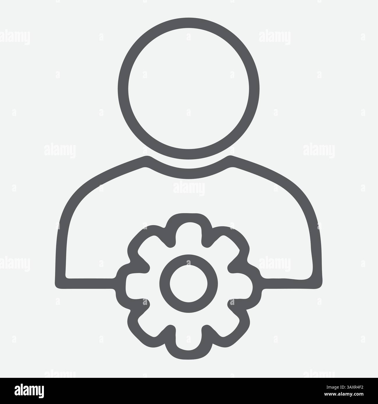 Symbol für das Management von Unternehmen oder Organisationen, Symbol für das Management, Symbole, Symbol, Grafikelemente in Premiumqualität. Moderne Schilder, lineare Piktogramme, ob Stock Vektor