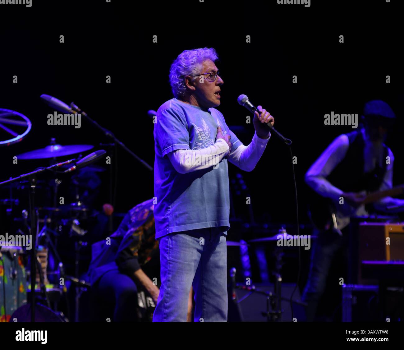London, UK, 21. April 2025. ROGER Daltery im London Palladium auf seiner Live and Kicking Tour London, Großbritannien 21. April 2025 Credit: Ray Hill/Alamy Live News Stockfoto