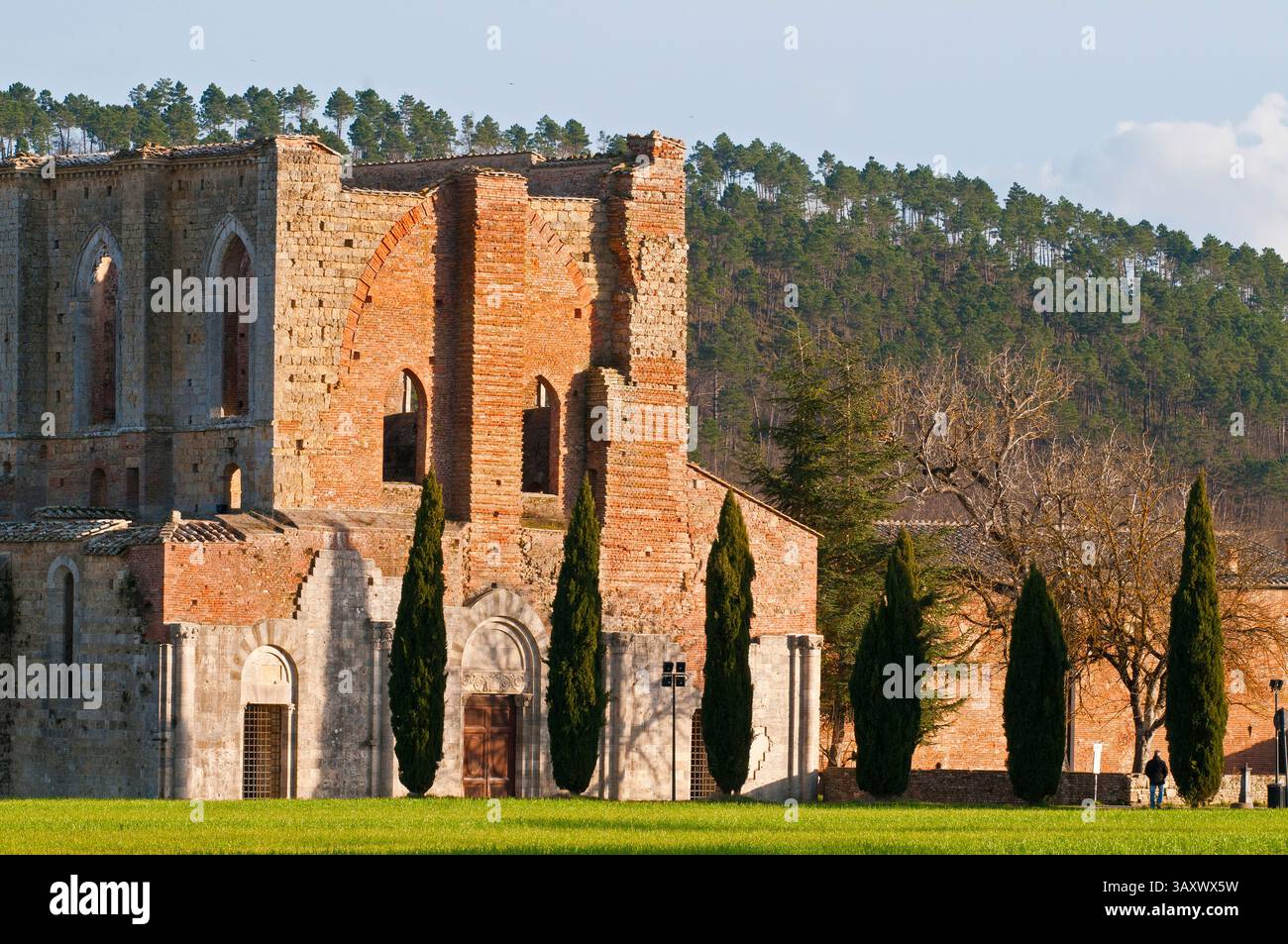 Italien Toskana Provinz Siena San Galgano Abtei Stockfoto