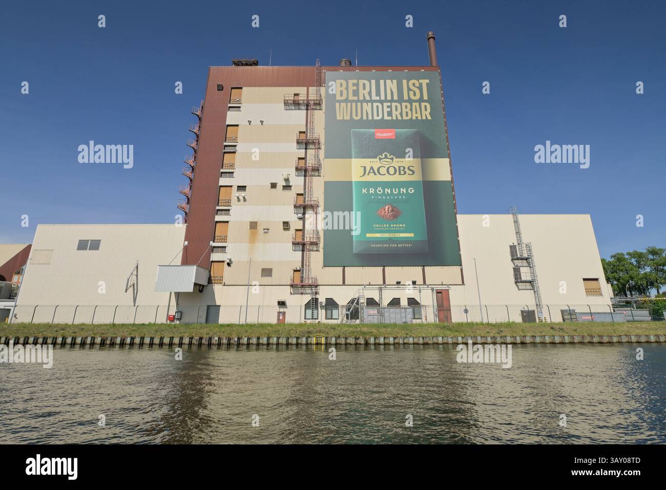 Jacobs Krönung, Kaffeeröstung, Jacobs Douwe Egberts (JDE), Chris-Guefroy-Allee, Neukölln, Berlin, Deutschland Stockfoto