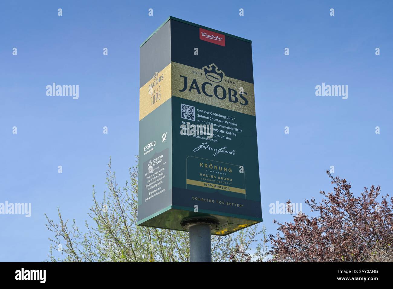 Jacobs Krönung, Kaffeeröstung, Jacobs Douwe Egberts JDE, Chris-Gueffroy-Allee, Neukölln, Berlin, Deutschland *** Jacobs Krönung, Kaffeeröstung, Jacobs Douwe Egberts JDE , Chris Gueffroy Allee, Neukölln, Berlin, Deutschland Stockfoto