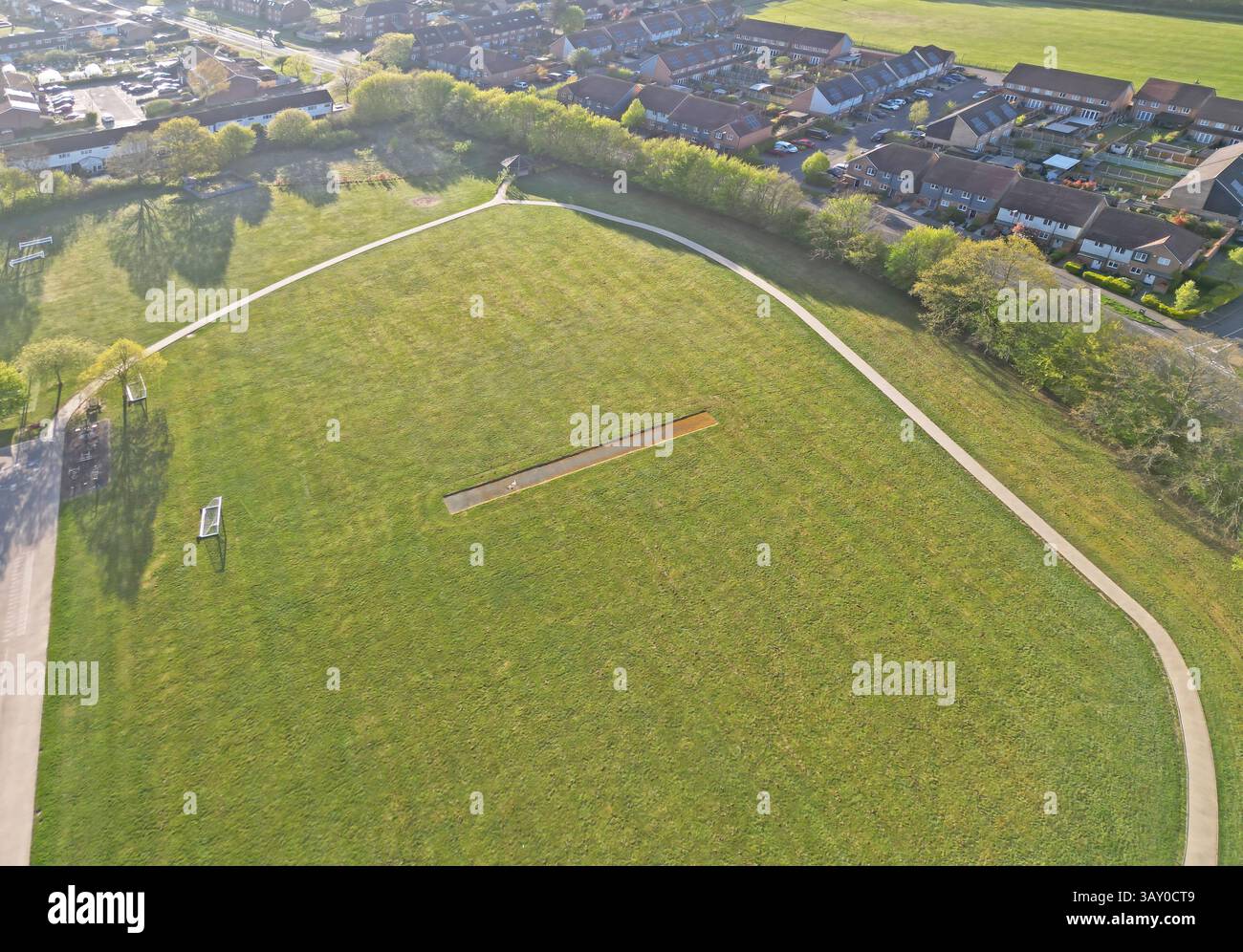 Bewbusch Park und Spielplätze im Bewbusch District von crawley West sussex Stockfoto