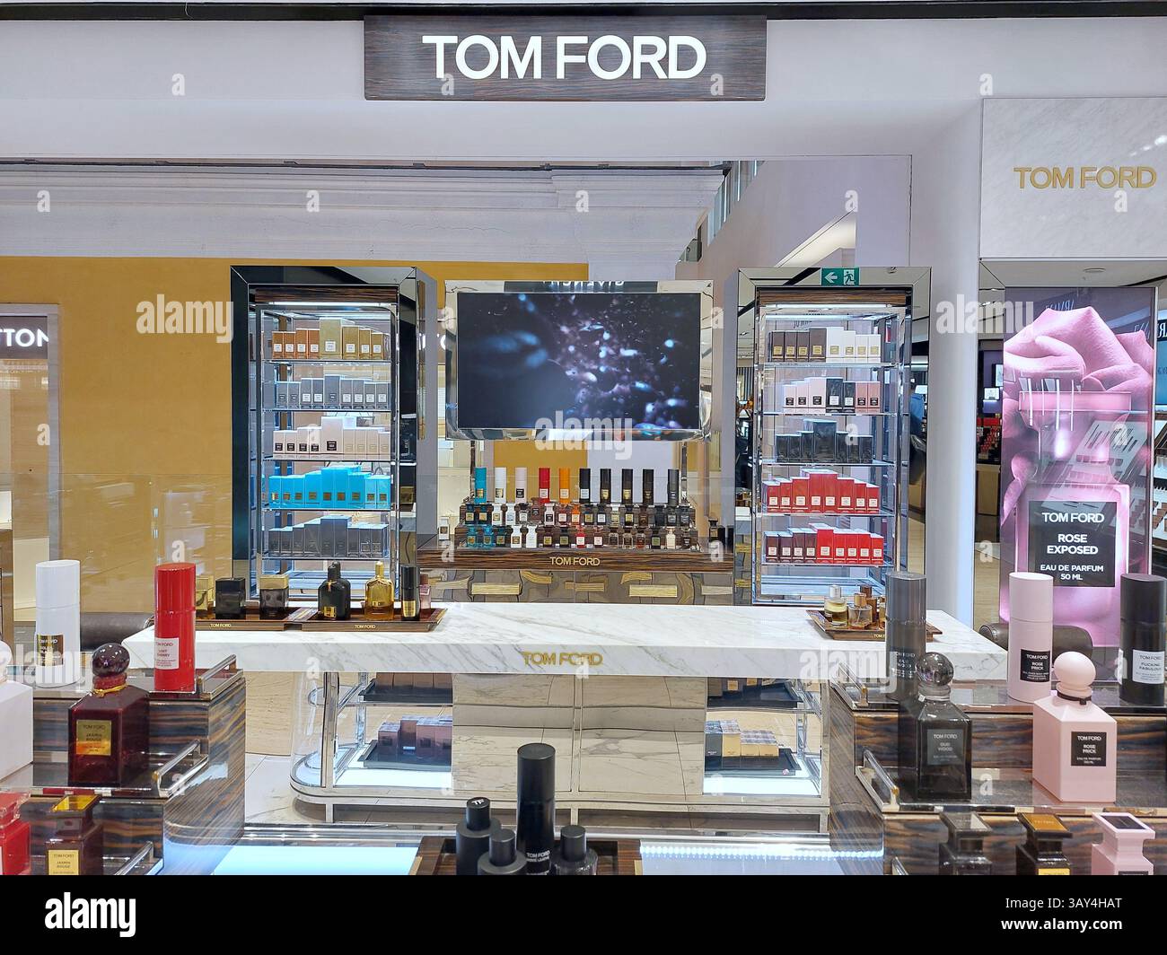 TOM FORD PARFUMS IM MODELADEN Stockfoto