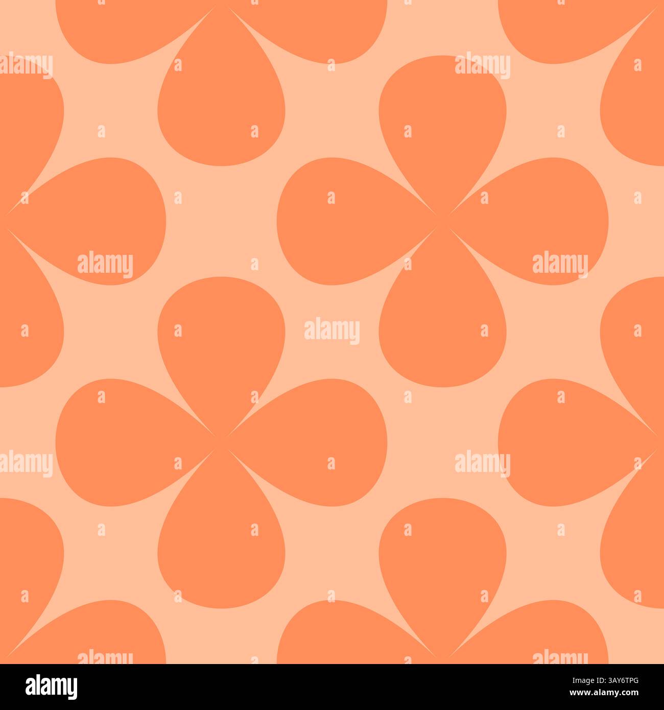 Nahtloses Vektor-Muster in Peach Fuzz. Minimalistisches geometrisches Design mit moderner Ästhetik, perfekt für Tapeten, dekorative Hintergründe und Kreationen Stock Vektor