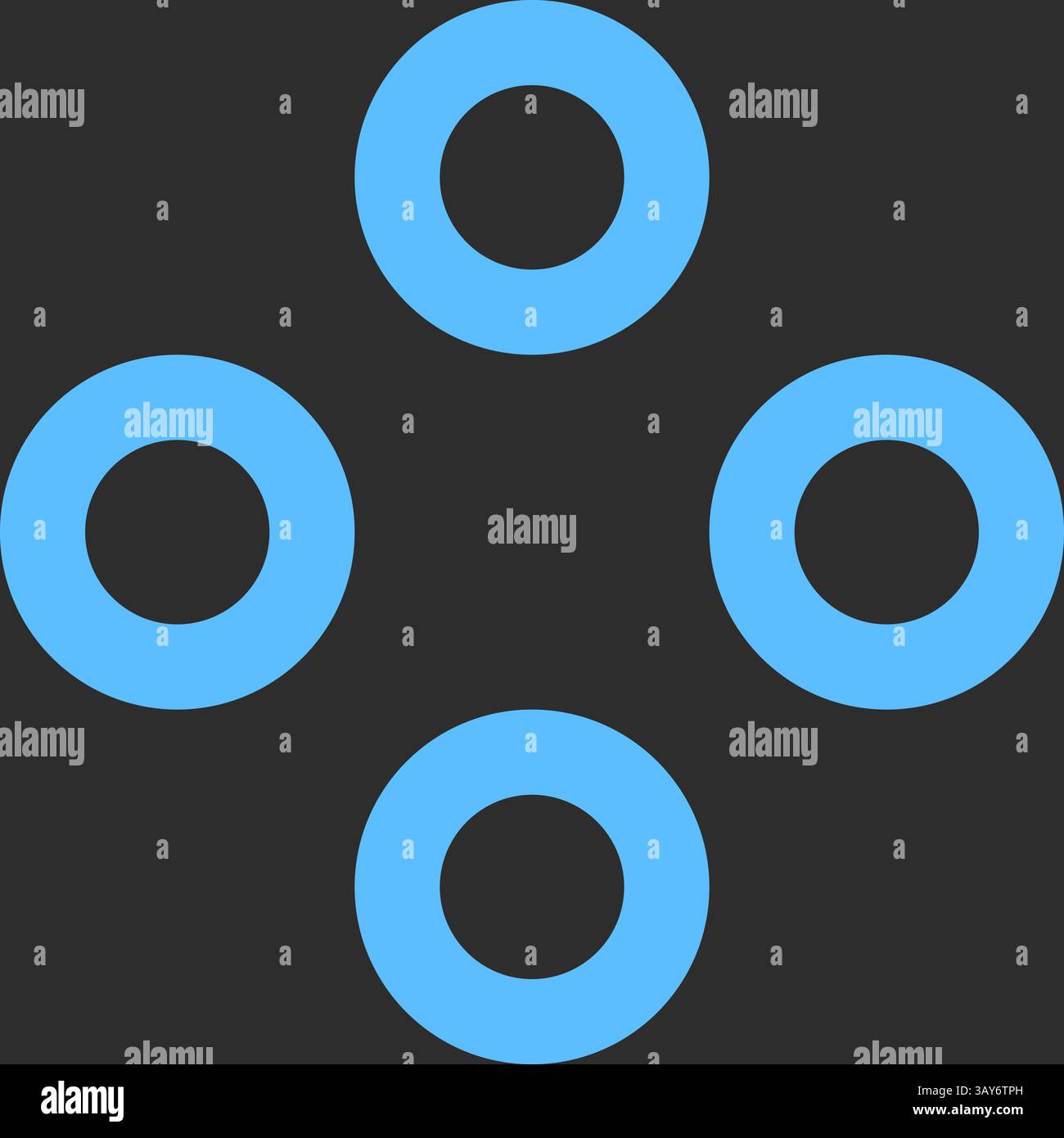 Retro-inspiriertes minimalistisches Vektormuster mit kreisförmigem Gitter und Polka Dots. Nahtloser geometrischer Hintergrund mit Kreisen, perfekt für den Druck von Stock Vektor