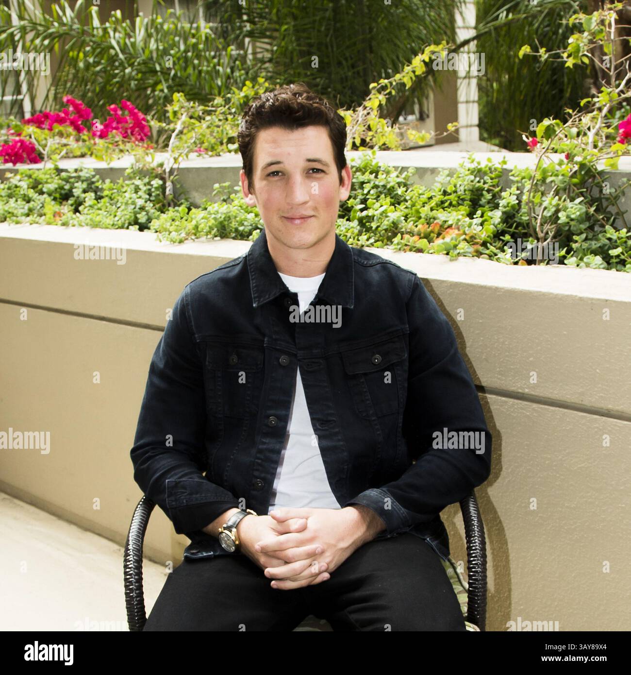 29. Oktober 2016 - Hollywood, Kalifornien, USA - MILES TELLER wirbt für den Film „Bleed for This“. Miles Alexander Teller (* 20. Februar 1987) ist ein US-amerikanischer Schauspieler. Geboren in Pennsylvania und Alumnus der Tisch School of Arts der NYU, trat er in mehreren Kurzfilmen und Fernsehfilmen auf, bevor er 2010 sein Spielfilmdebüt in Rabbit Hole gab. Er hatte Nebenrollen in Footloose (2011) und Project X (2012), bevor er für seine führende Rolle als Sutter Keely in The Spectacular Now (2013), für die er mit dem Sonderpreis der Jury des Sundance Film Festival ausgezeichnet wurde, kritisch gelobt wurde Stockfoto