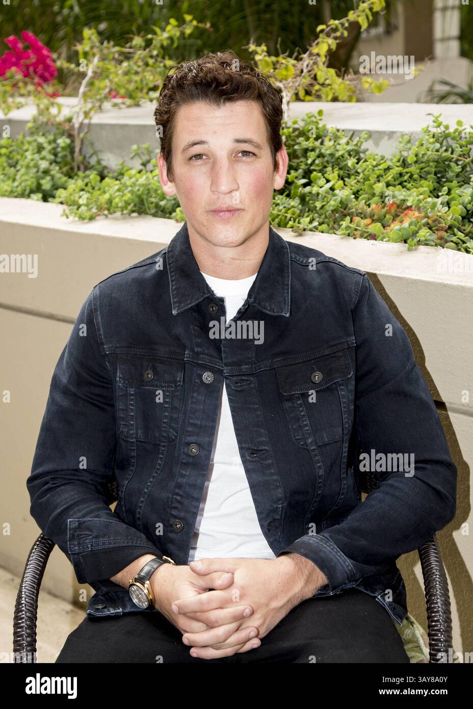 29. Oktober 2016 - Hollywood, Kalifornien, USA - MILES TELLER wirbt für den Film „Bleed for This“. Miles Alexander Teller (* 20. Februar 1987) ist ein US-amerikanischer Schauspieler. Geboren in Pennsylvania und Alumnus der Tisch School of Arts der NYU, trat er in mehreren Kurzfilmen und Fernsehfilmen auf, bevor er 2010 sein Spielfilmdebüt in Rabbit Hole gab. Er hatte Nebenrollen in Footloose (2011) und Project X (2012), bevor er für seine führende Rolle als Sutter Keely in The Spectacular Now (2013), für die er mit dem Sonderpreis der Jury des Sundance Film Festival ausgezeichnet wurde, kritisch gelobt wurde Stockfoto