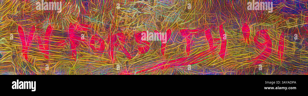 Eine lebendige Darstellung von wirbelnden Linien und Farben mit auffälligen Buchstaben, die zur Neugier einladen. Die dynamischen Muster erzeugen ein Gefühl von Bewegung und Energie und verstärken die visuelle Gesamtwirkung., in the Garden, William J. Forsyth (amerikanisch, 1854-1935), 1891, Öl auf Leinwand, 26-3/4 x 20-3/4 x 1-1/4 Zoll. (Gerahmt), signiert und datiert, l.r.: W. Forsyth Â‘'91, amerikanische Malerei und Skulptur bis 1945, Klassische Kunst mit einem modernen Twist, neu interpretiert von Artotop Stockfoto