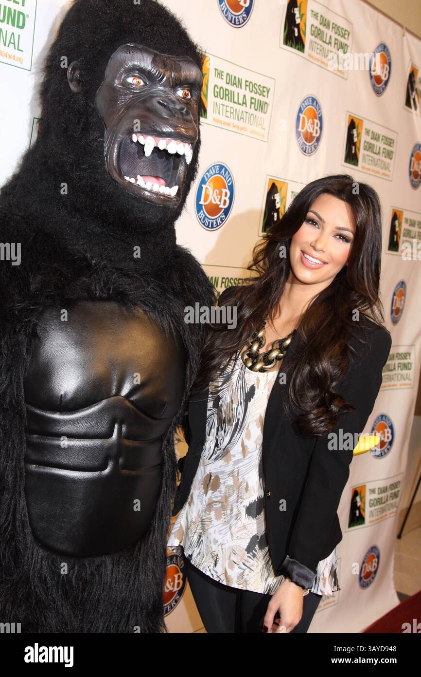 9. Juni 2010 - New York, New York, USA - Celebrity Skee Ball Turnier für den Dian Fossey Gorilla Fund International. Dave & Busters Times Square, NYC.06-09-2010.Fotos von , Photos Inc KIM KARDASHIAN. K65153SMO(Bild: © Sonia Moskowitz/Globe Photos/ZUMApress.com) Stockfoto