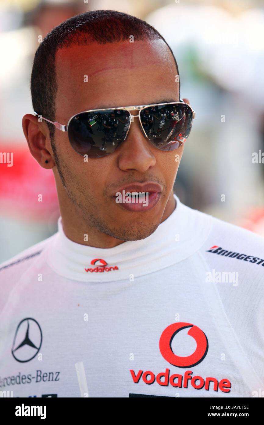 Juni 2010 - Lewis Hamilton (GBR) McLaren... Formel-1-Weltmeisterschaft, Rd 9, Grand Prix Europa, Rennen, Valencia Spanien, Sonntag, 27. Juni 2010. (Bild: © Sutton Motorsports/ZUMApress.com) Stockfoto