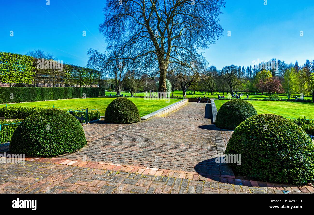 Hall Place Gelände und Picknickbereich. Stockfoto