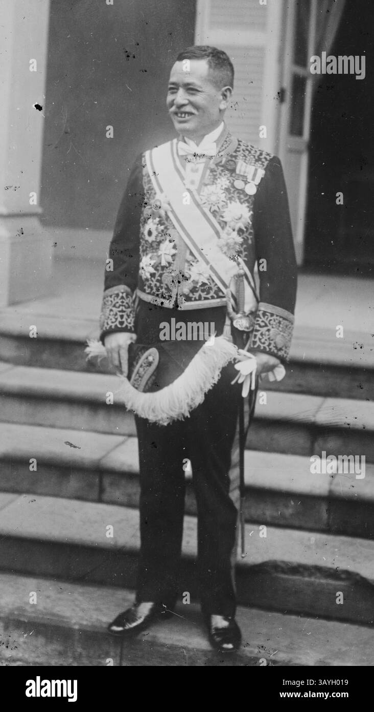 1915: Viscount ISHII KIKUJIRO (1866–1945) war ein japanischer Diplomat und Kabinettsminister in Meiji, Taisho und der frühen Showa-Zeit. Von 1915 bis 1916 war er Außenminister des japanischen Reiches. (Kreditbild: © BuyEnlarge/ZUMAPRESS.com) Stockfoto