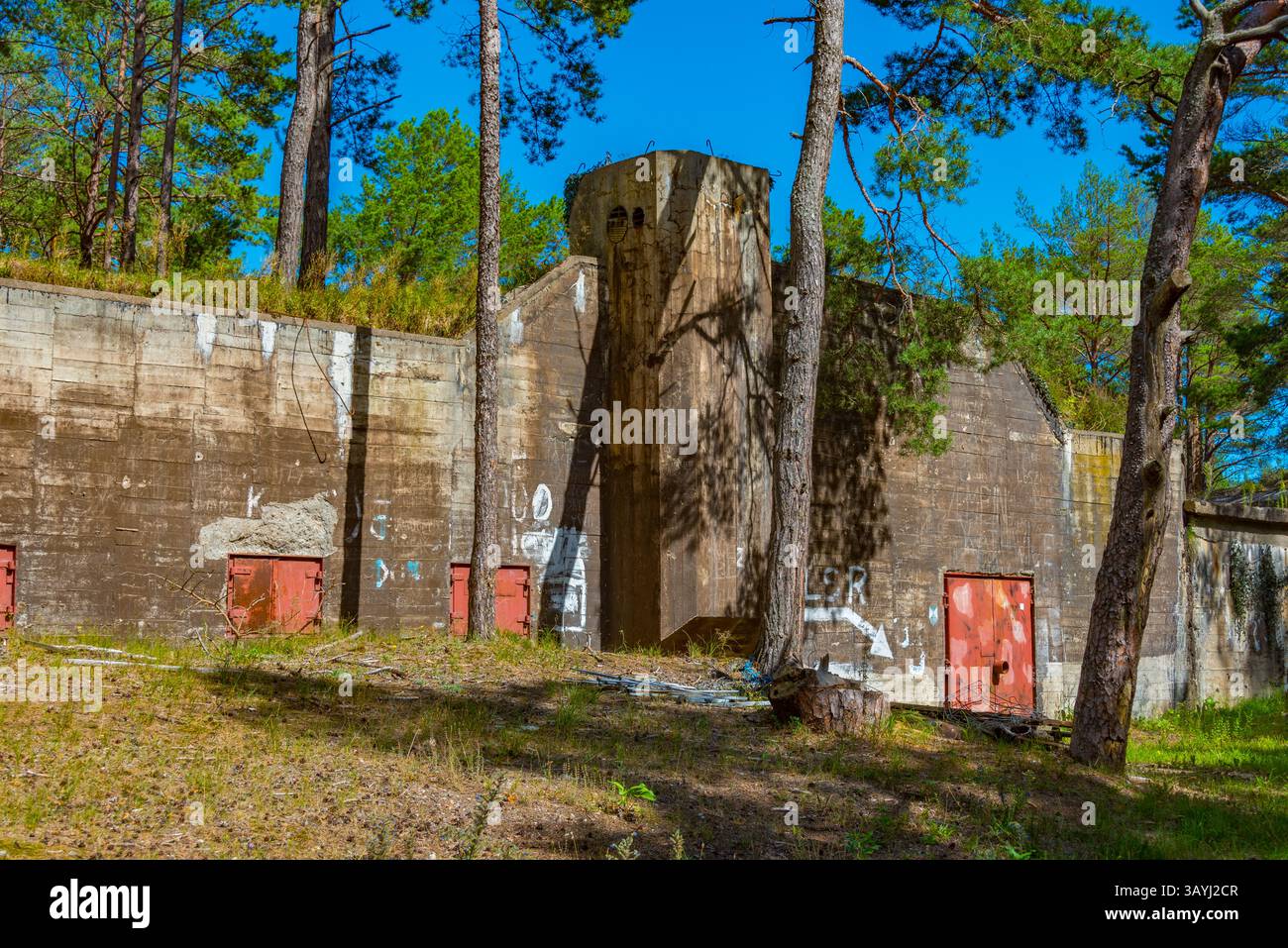 Küstenverteidigungsmuseum auf der Halbinsel Hel in Polen. BILD Stockfoto