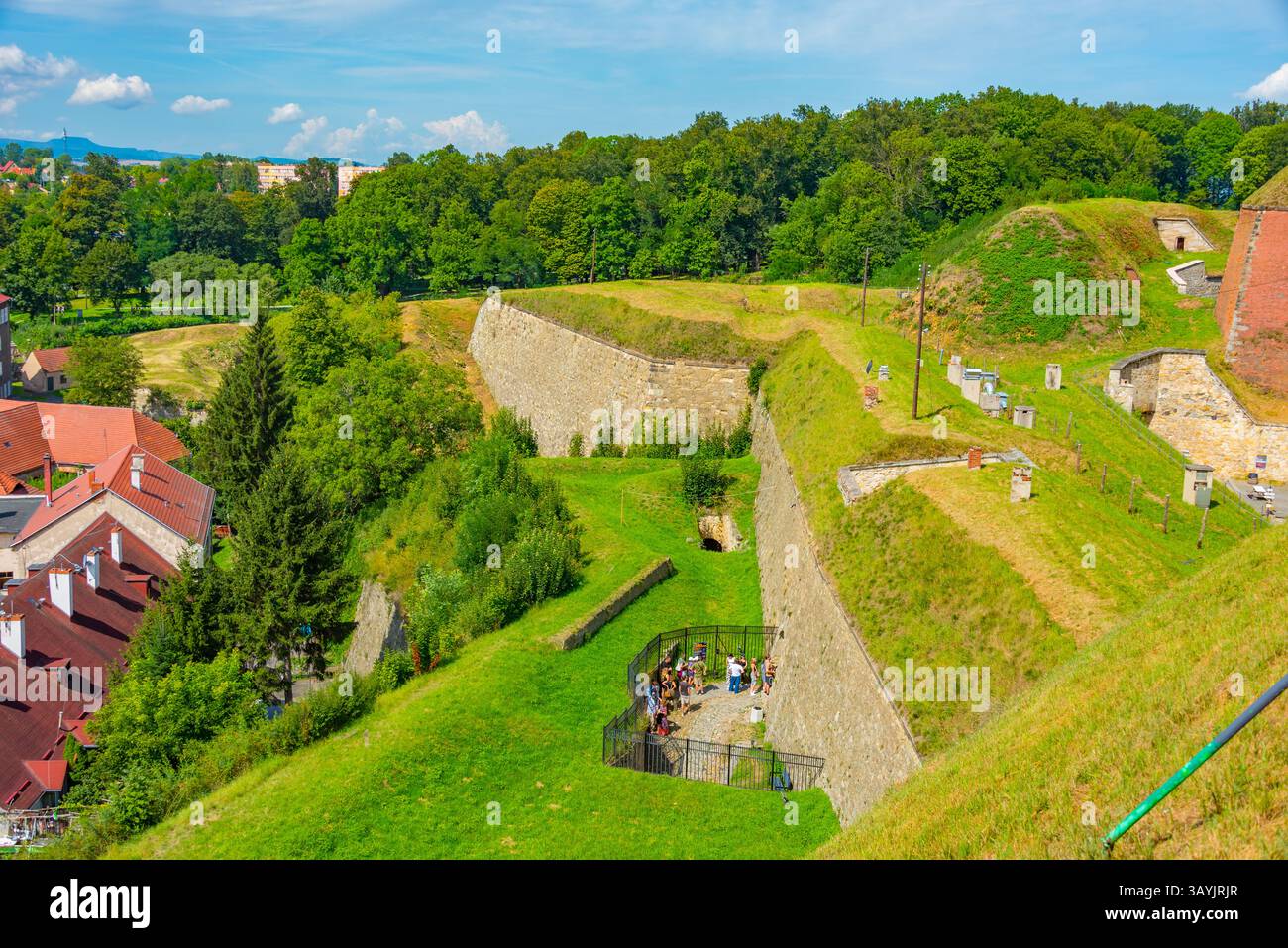 Blick auf die Festung Klodzko in Polen. BILD Stockfoto Blick auf die Festung Klodzko in Polen. BILD Stockfoto