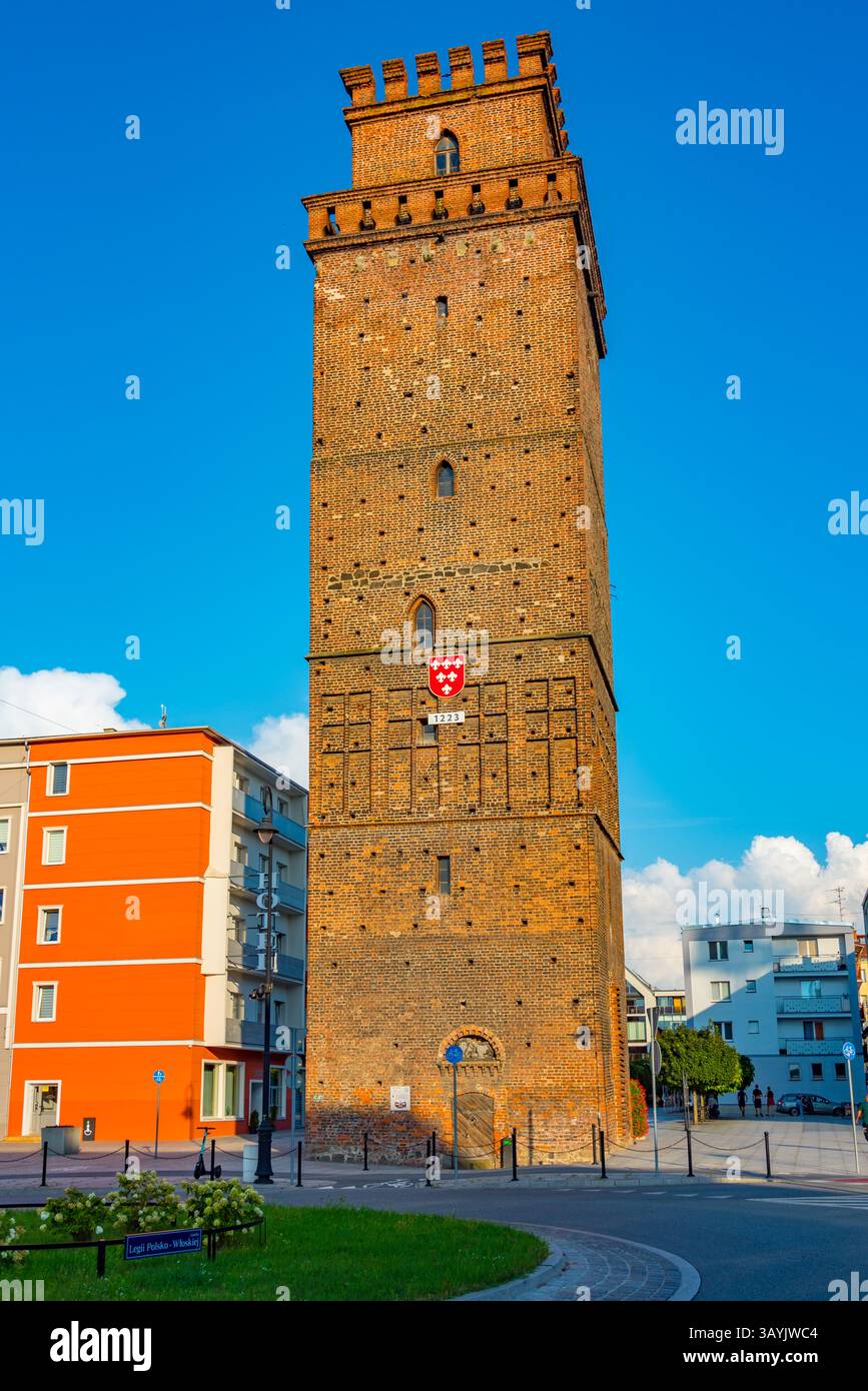 Der Ziebicka Torturm in Nysa, Polen. BILD Stockfoto