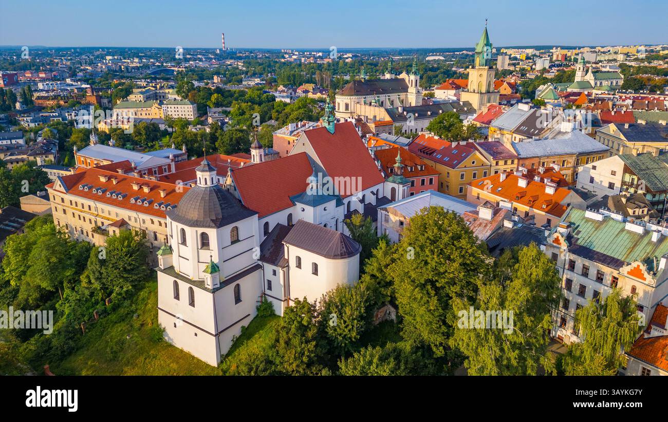 Panoramablick auf die Altstadt von Lublin, Polen. BILD Stockfoto