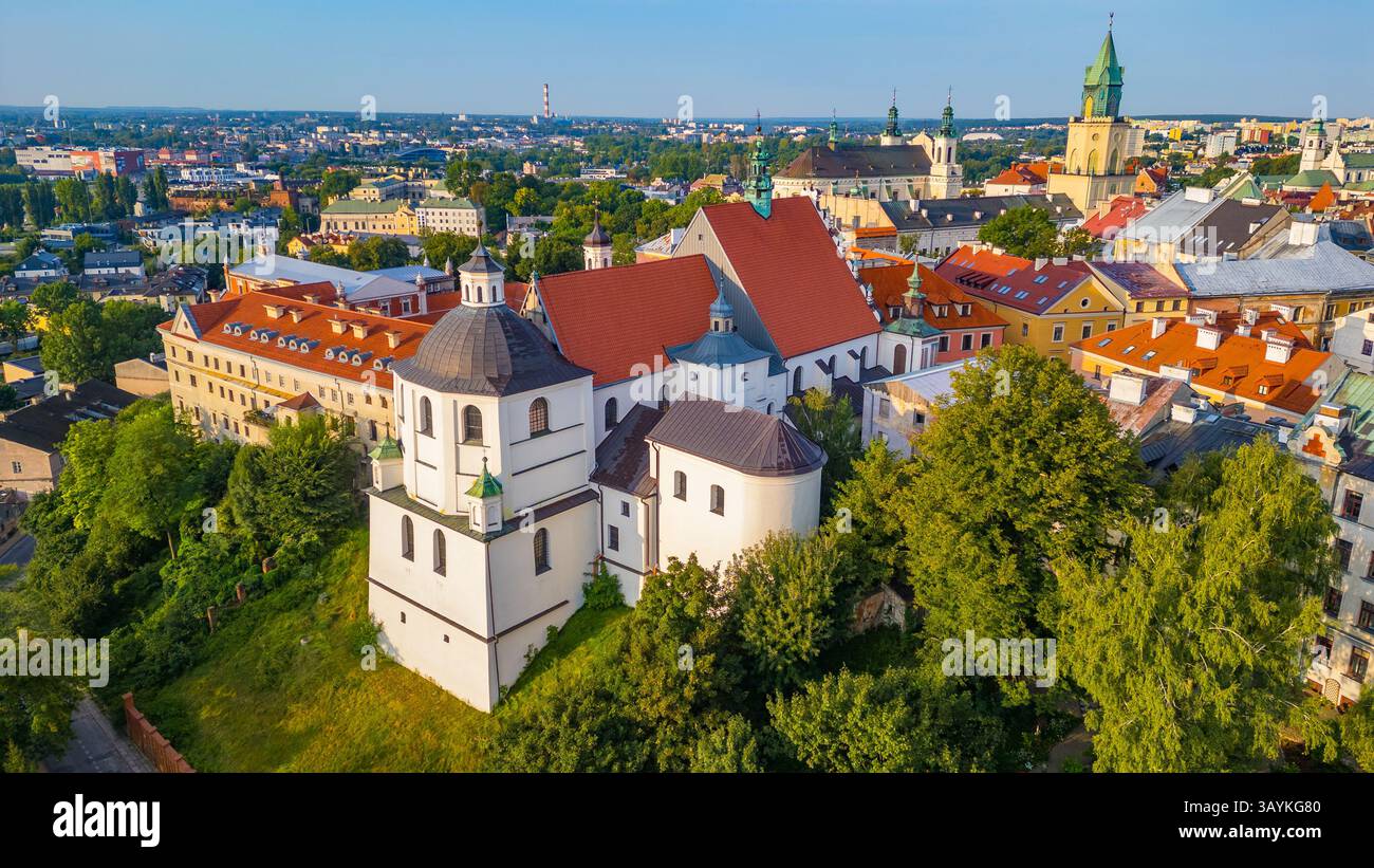 Panoramablick auf die Altstadt von Lublin, Polen. BILD Stockfoto