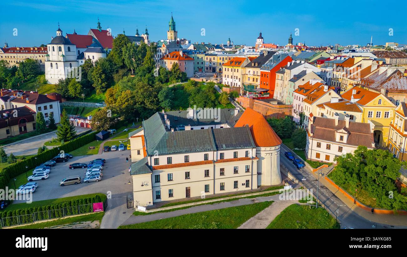 Panoramablick auf die Altstadt von Lublin, Polen. BILD Stockfoto