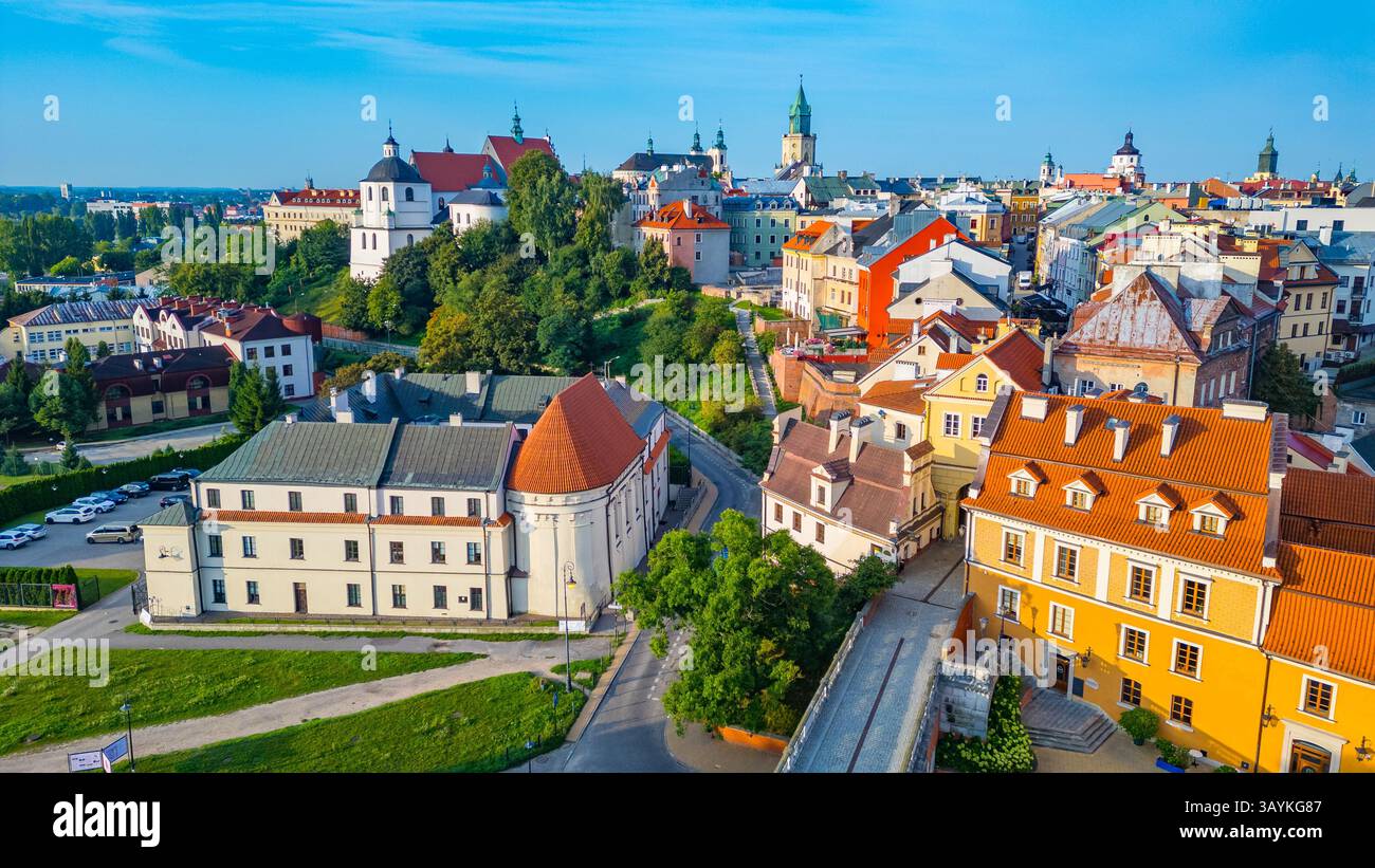 Panoramablick auf die Altstadt von Lublin, Polen. BILD Stockfoto