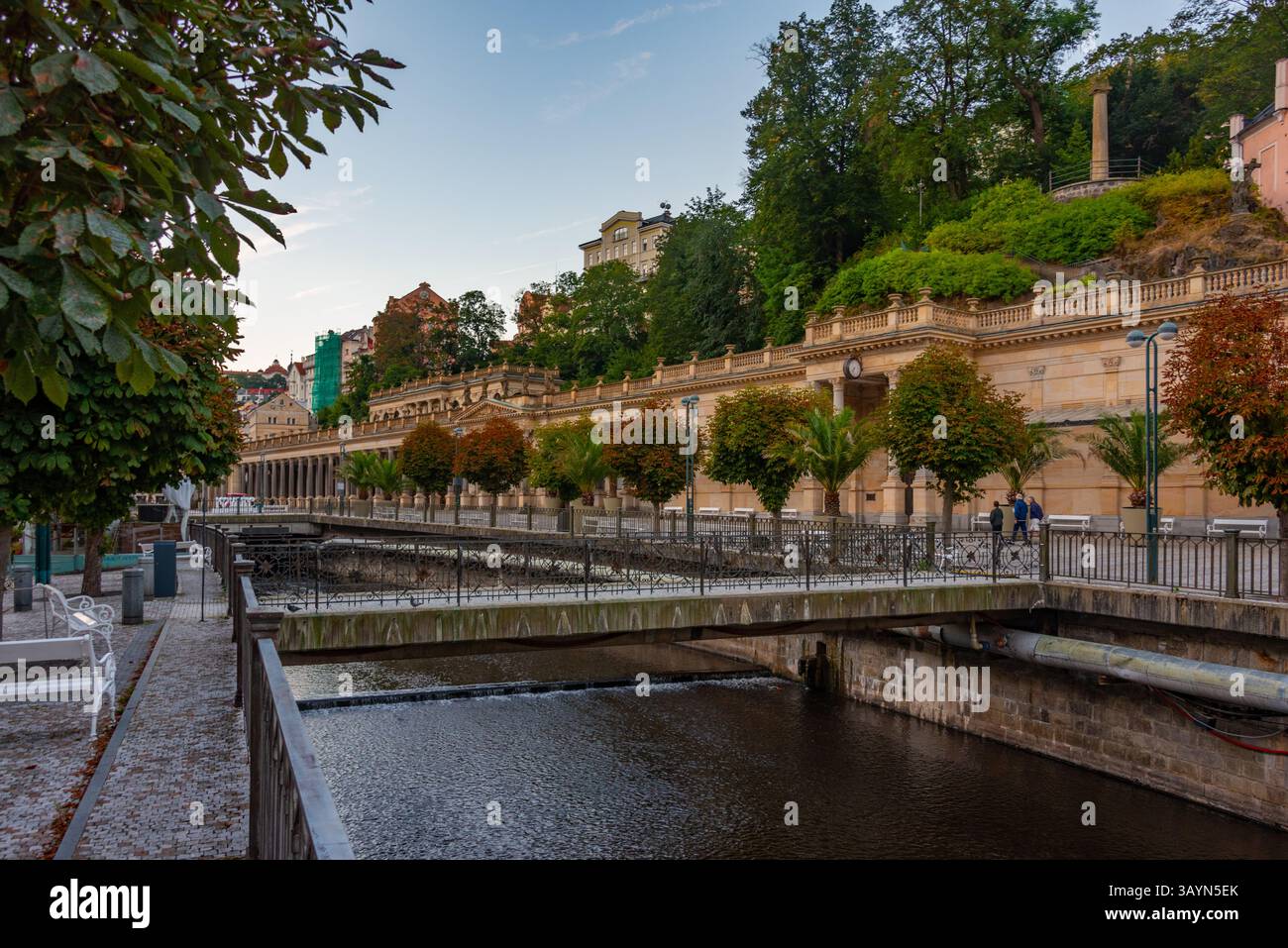 Mühlenkolonnade in Karlsbad, Tschechische republik. BILD Stockfoto