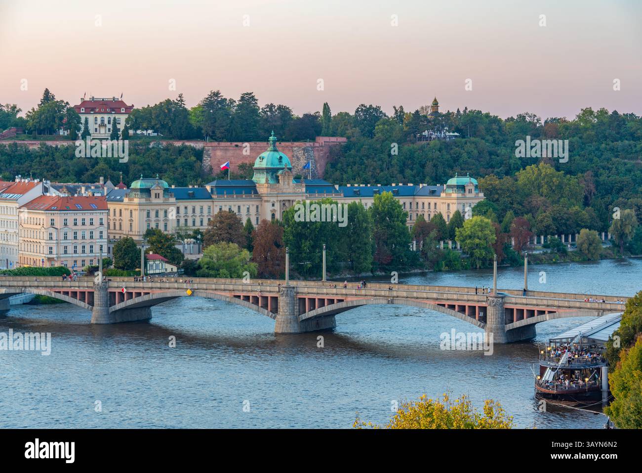 Akademie Straka in Prag, Tschechische republik. BILD Stockfoto