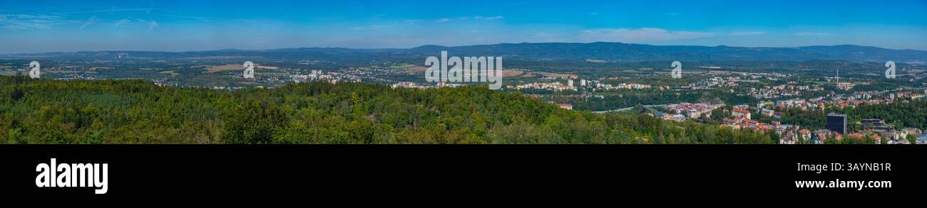 Landschaft der Region Karlsbad in Tschechien. BILD Stockfoto