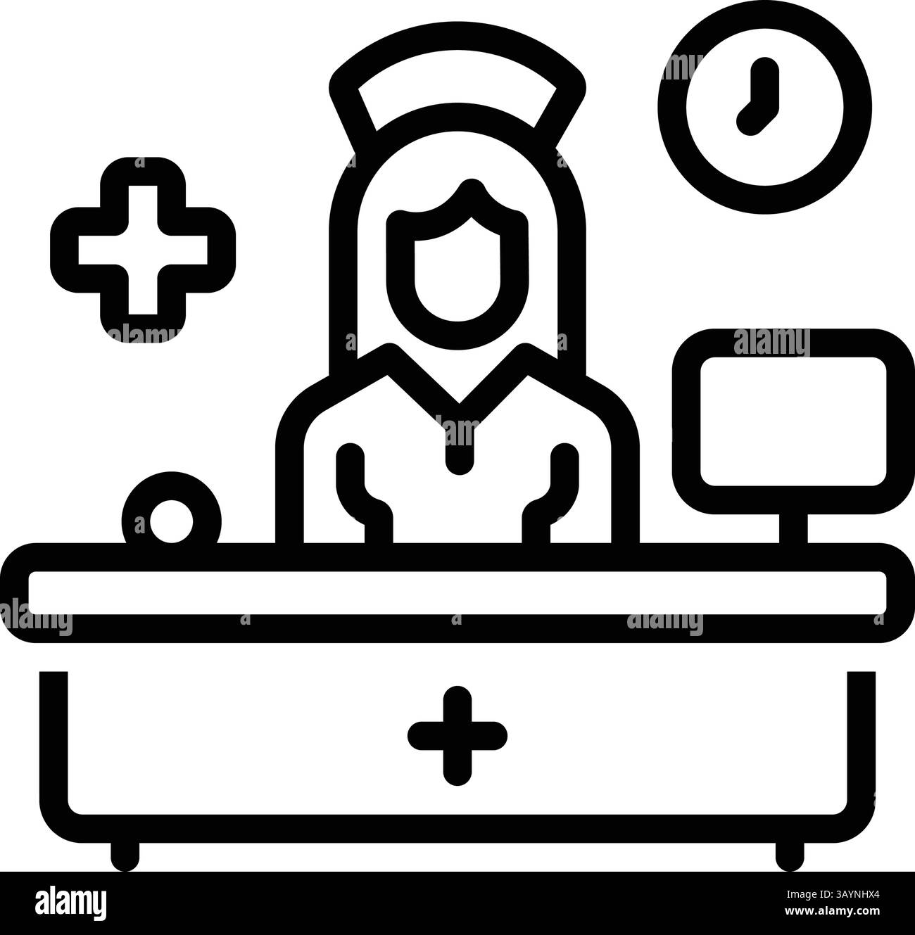 Symbol für medizinische Beratung, medizinisch Stock Vektor
