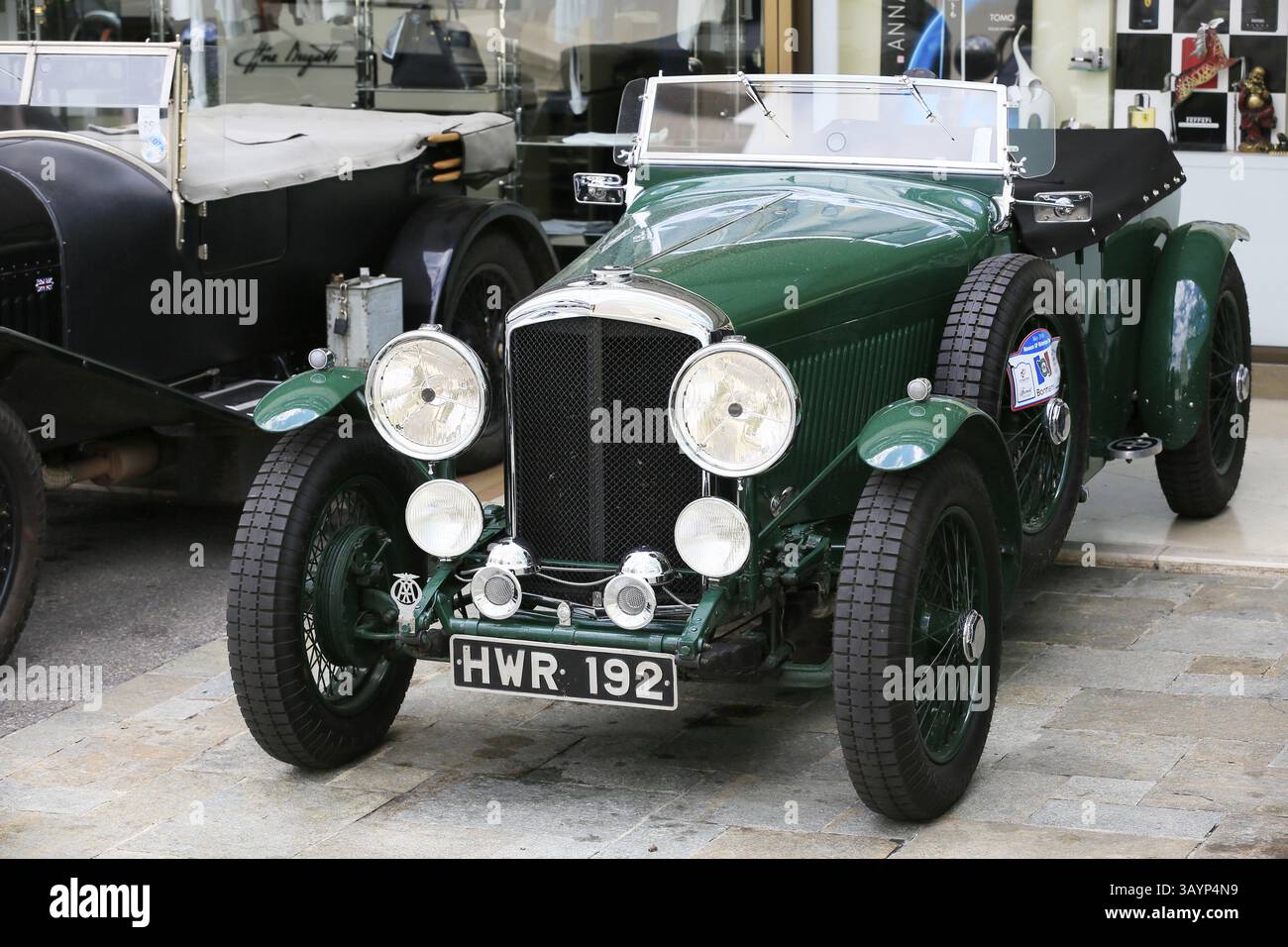 Bentley Sportwagen der 1920er Jahre, während des 10. Grand Prix Monaco Historique Stockfoto