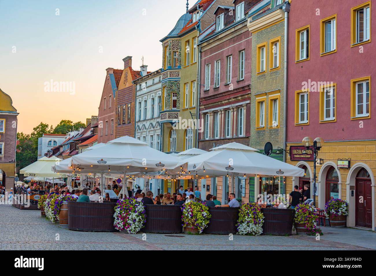 Olsztyn, Polen, 24. August 2024: Stare Miasto Platz im Zentrum von Olsztyn, PolandIMAGE Stockfoto