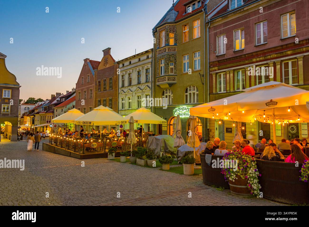 Olsztyn, Polen, 24. August 2024: Stare Miasto Platz im Zentrum von Olsztyn, PolandIMAGE Stockfoto