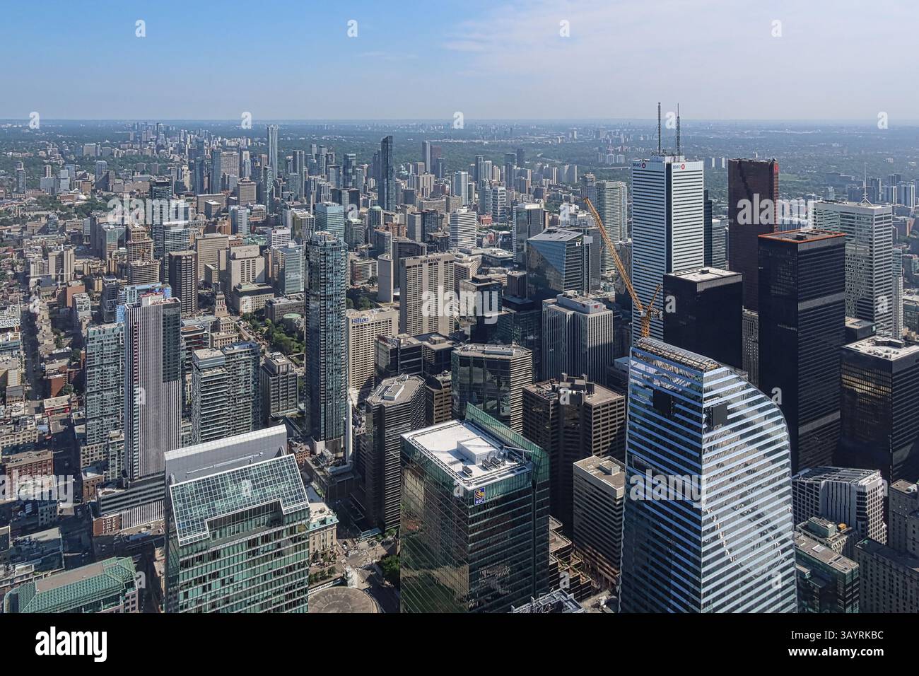 Luftaufnahme von Toronto City, Toronto, Ontario, Kanada Stockfoto