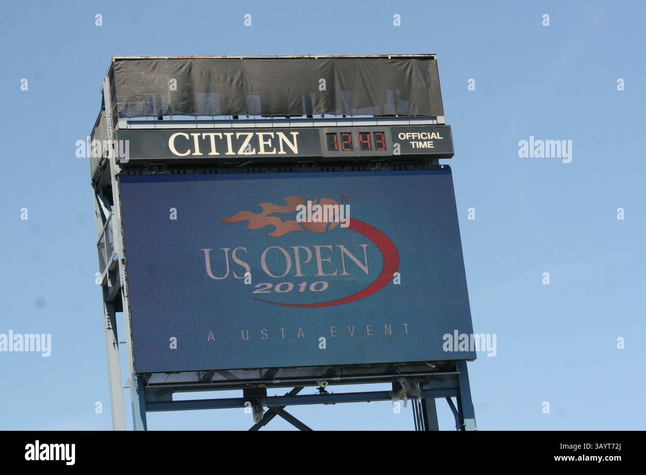 29. August 2010 - New York, New York, USA - USA OPEN 2010 Übungssonntag im Billie Jean King Tennis Center in Flushing, New York. Billie Jean King Tennis Center-08-29-2010.LOGO. 2010.I14912JZ(Bild: © John Zissel/Globe Photos/ZUMApress.com) Stockfoto
