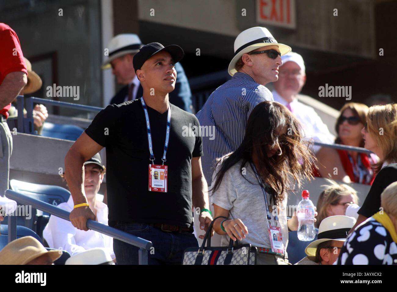 September 2010 - New York, New York, USA - BORIS BECKER SON's ELIAS, NOAH AND WIFE. Am 7. Tag der US Open Tennis09-05-2010. 2010..K66262JBB(Bild: © John Barrett/Globe Photos/ZUMApress.com) Stockfoto