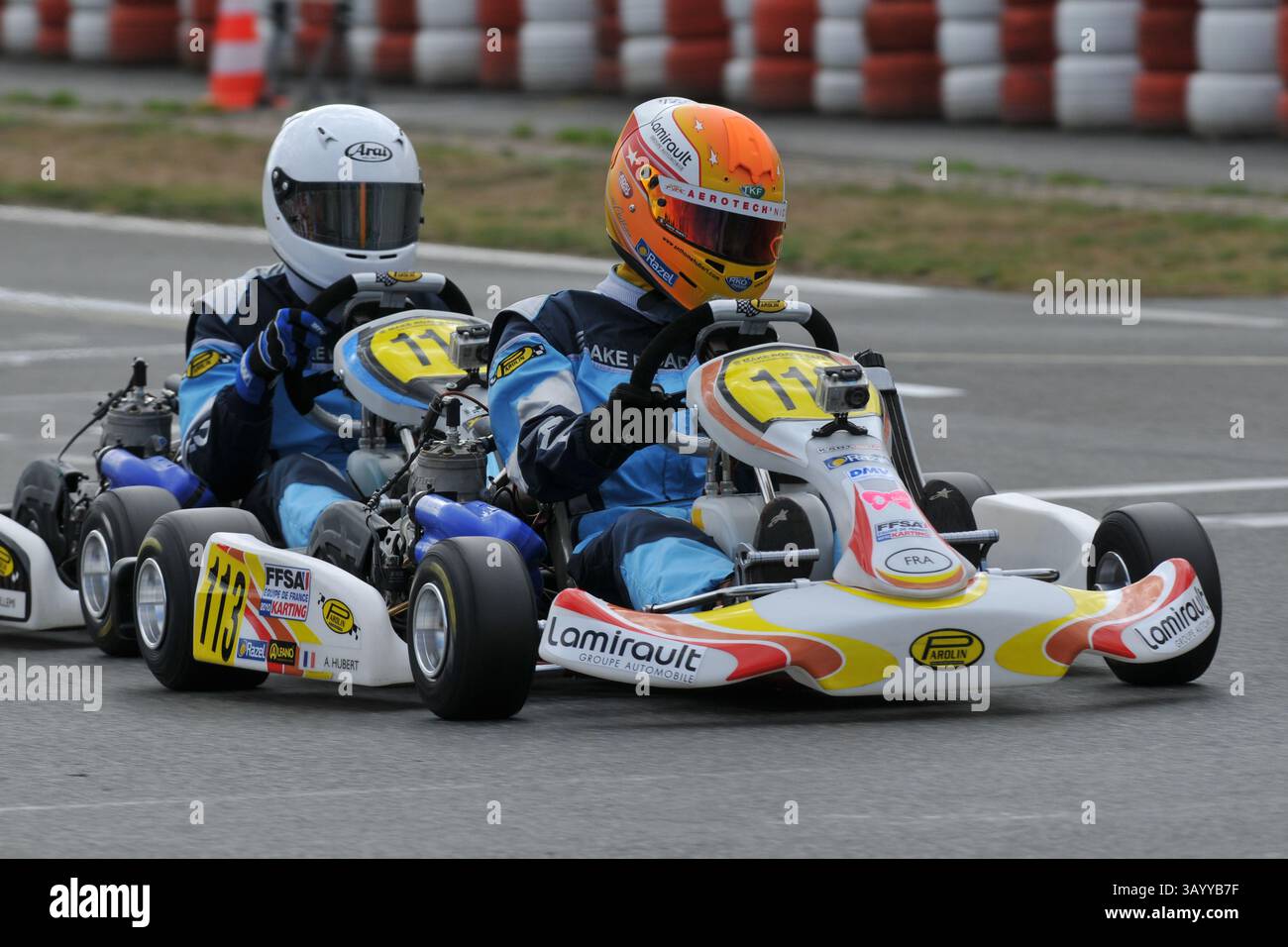 Anthoine Hubert war ein französischer Rennfahrer, Mitglied der Renault Sport Academy, er starb traurigerweise nach einem Unfall während des Spielrennens der Formel-2-Meisterschaft 2019 in Spa-Francorchamps beim Grand Prix Meeting in Belgien. Stockfoto