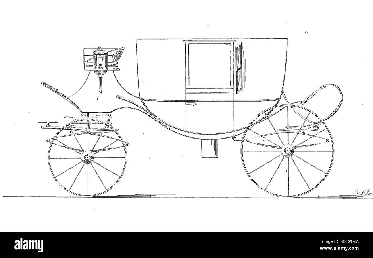 Ein stilisierter Wagen mit komplizierten Rädern, vor einem lebendigen, abstrakten Hintergrund, der Bewegung und Energie suggeriert. Klassische Kunst mit modernem Touch, neu interpretiert von Artotop Stockfoto