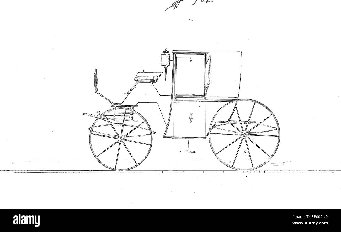 Eine künstlerische Darstellung einer klassischen Pferdekutsche, beleuchtet mit lebendigen Linien und fantasievollen Wirbeln, die ein Gefühl von Nostalgie und Wimsy wecken. Klassische Kunst mit einem modernen Touch, neu interpretiert von Artotop Stockfoto