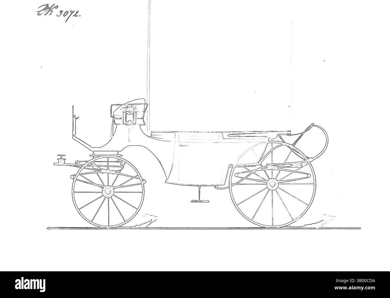 Ein Vintage-Wagen mit markanten Rädern, die in leuchtenden Farben vor dunklem Hintergrund gehalten werden und das elegante Design und den historischen Charme unterstreichen. Klassische Kunst mit modernem Touch, neu interpretiert von Artotop Stockfoto