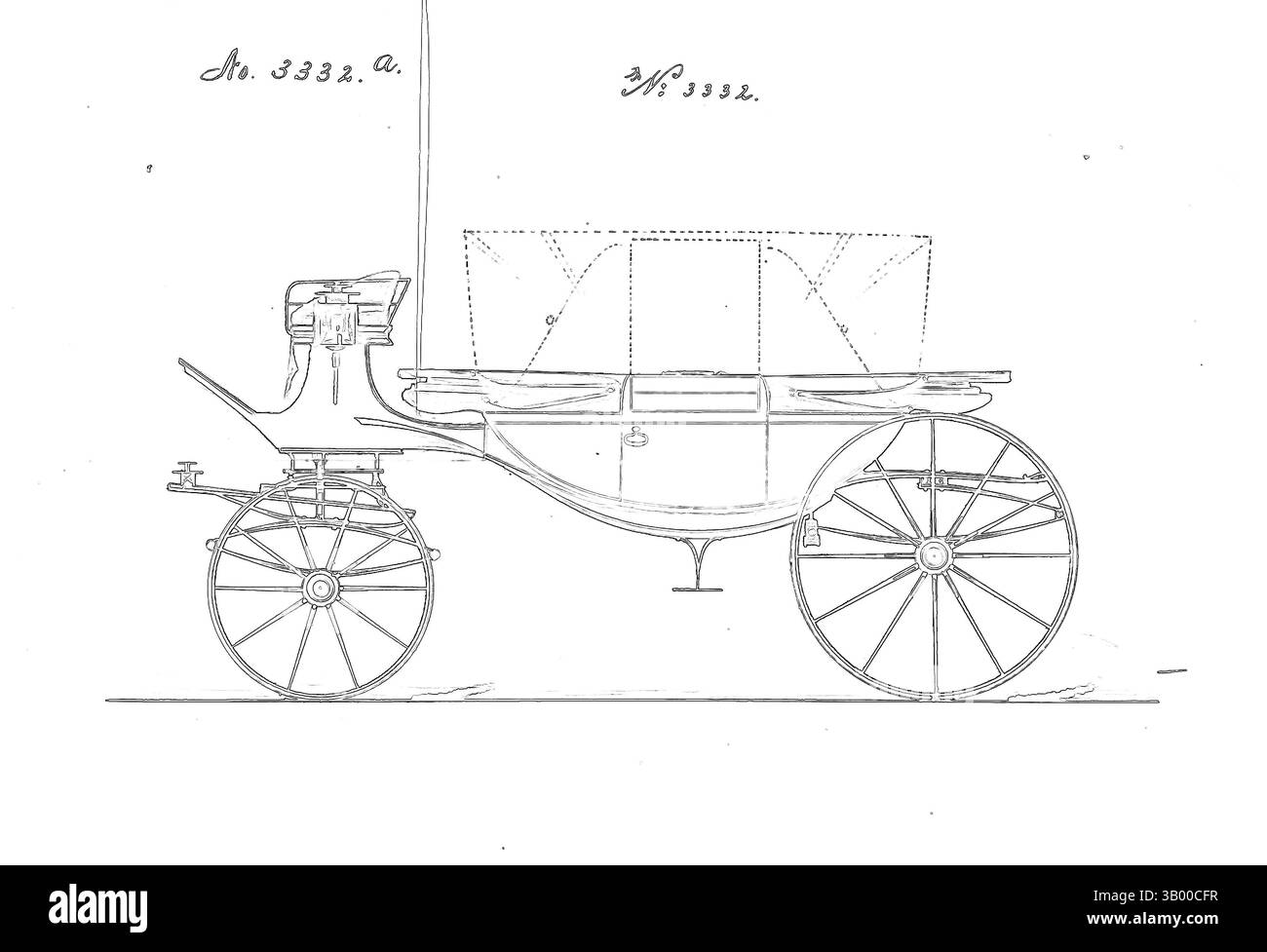 Ein Vintage-Wagen mit komplizierten Rädern und eleganten Details, vor einer lebendigen Kulisse, die sein klassisches Design unterstreicht. Klassische Kunst mit einem modernen Touch, neu interpretiert von Artotop Stockfoto