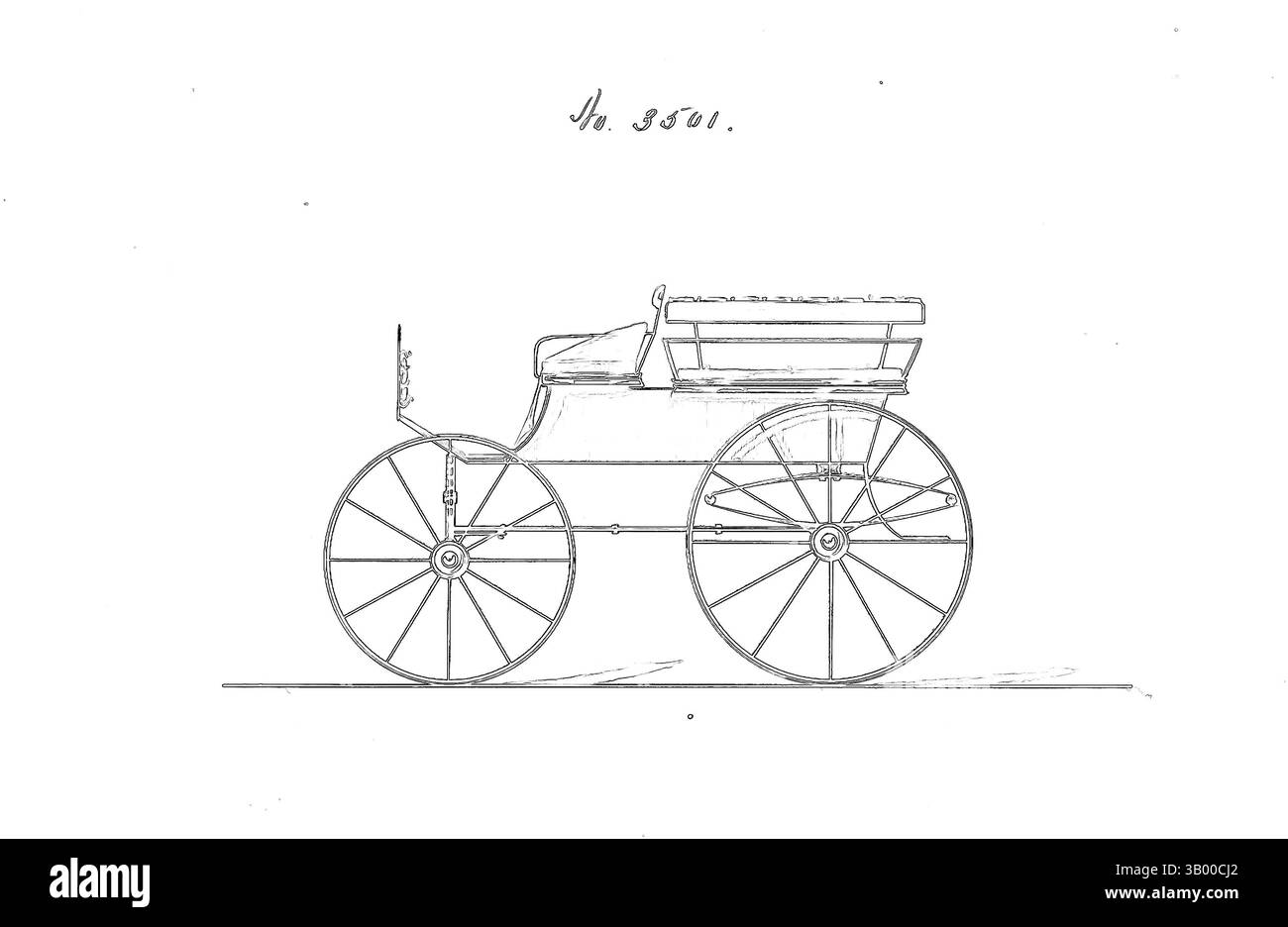 Eine künstlerische Darstellung eines Vintage-Kutschs mit komplizierten Umrissen und leuchtenden Details vor einem farbenfrohen, abstrakten Hintergrund. Klassische Kunst mit modernem Touch, neu interpretiert von Artotop Stockfoto