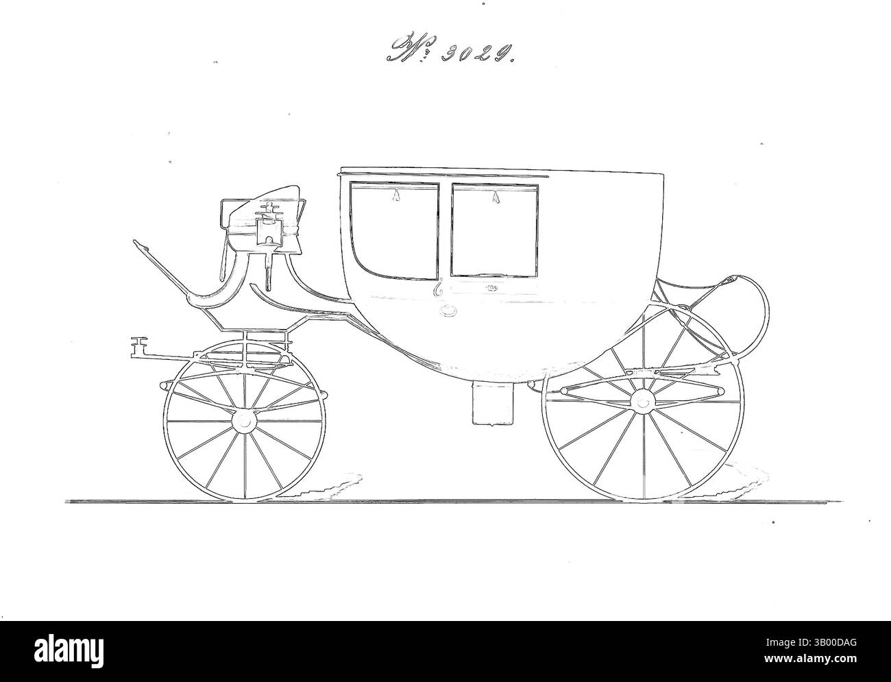 Ein Vintage-Wagen mit komplizierten Rädern und einem eleganten Design, das mit farbenfrohen Neonkonturen vor dunklem Hintergrund glänzt. Klassische Kunst mit modernem Touch, neu interpretiert von Artotop Stockfoto