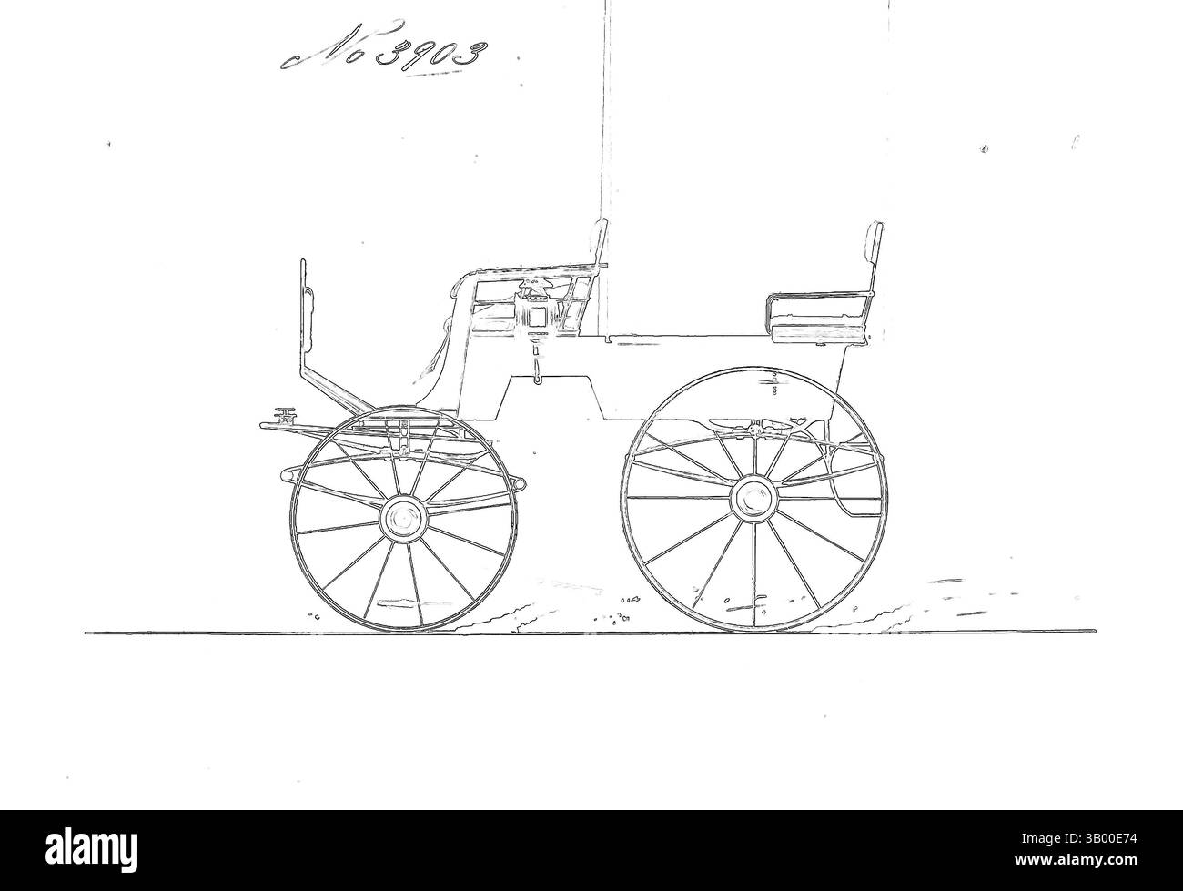 Ein Vintage-Wagen mit markanten Rädern, hervorgehoben vor einem lebendigen, abstrakten Hintergrund, der seine komplizierten Details betont. Klassische Kunst mit modernem Touch, neu interpretiert von Artotop Stockfoto