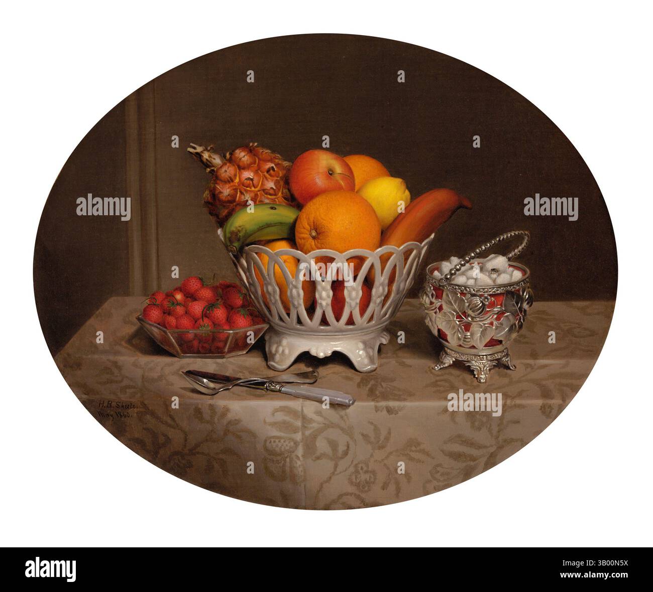Fruchtstück von Hannah Brown Skeele (1829–1901) Stockfoto
