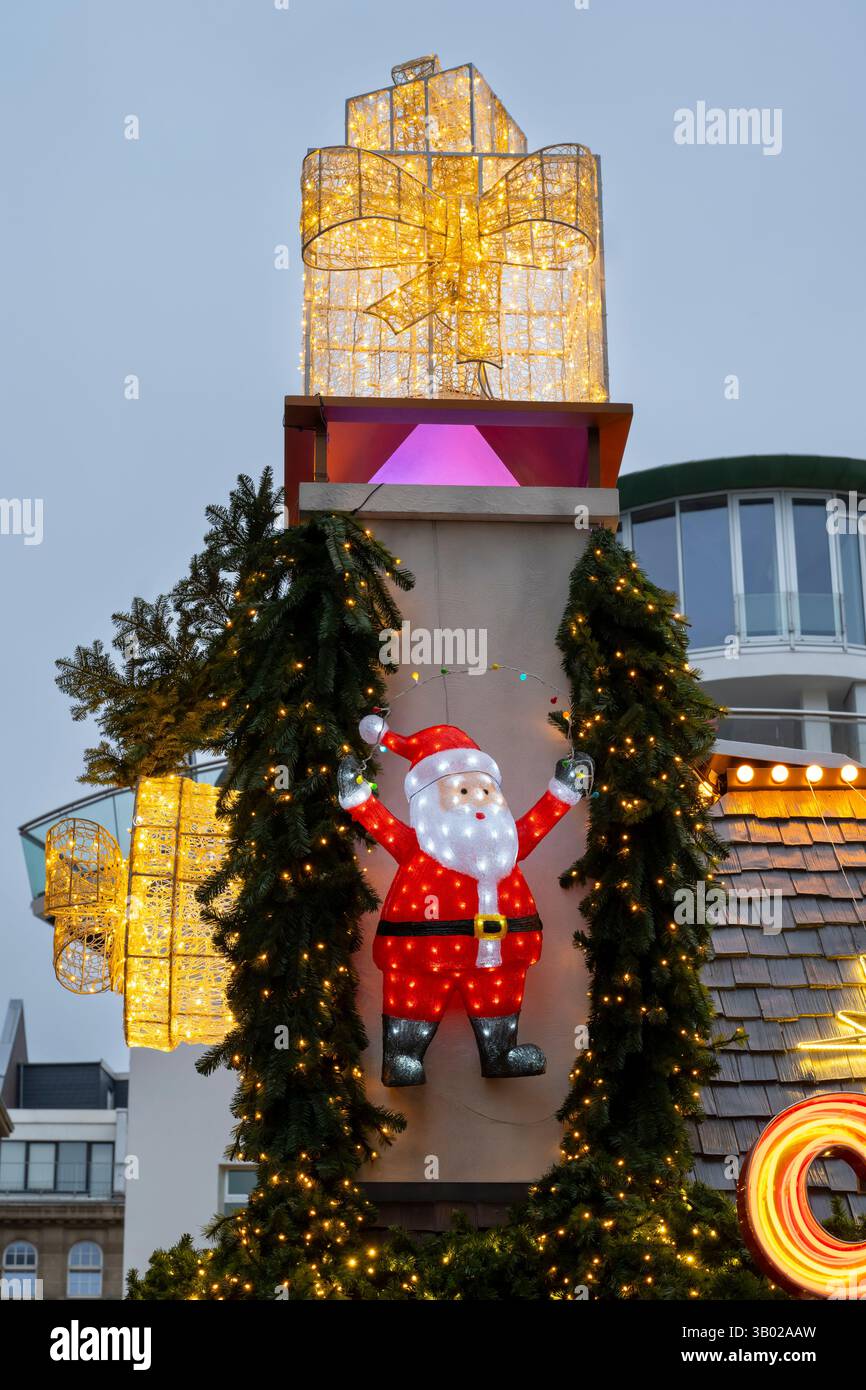 Weihnachtsdekoration auf dem Weihnachtsmarkt Dortmund Stockfoto