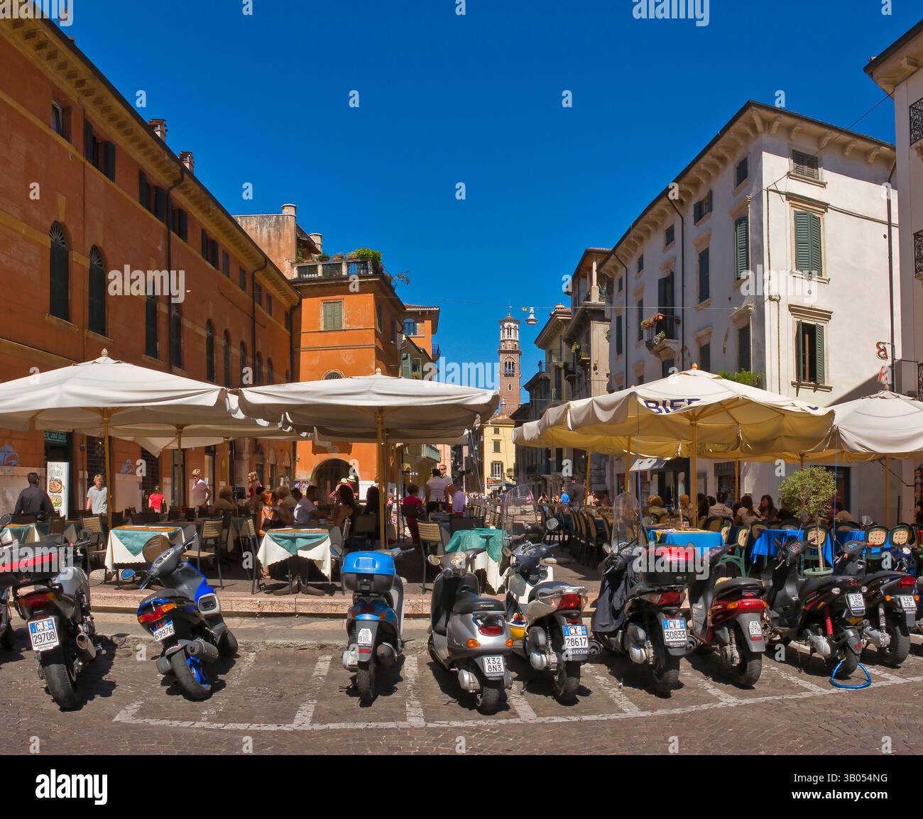 Piazzetta Molinari, Verona, Verona, Italië, Italien, Rene van der Meer Stockfoto