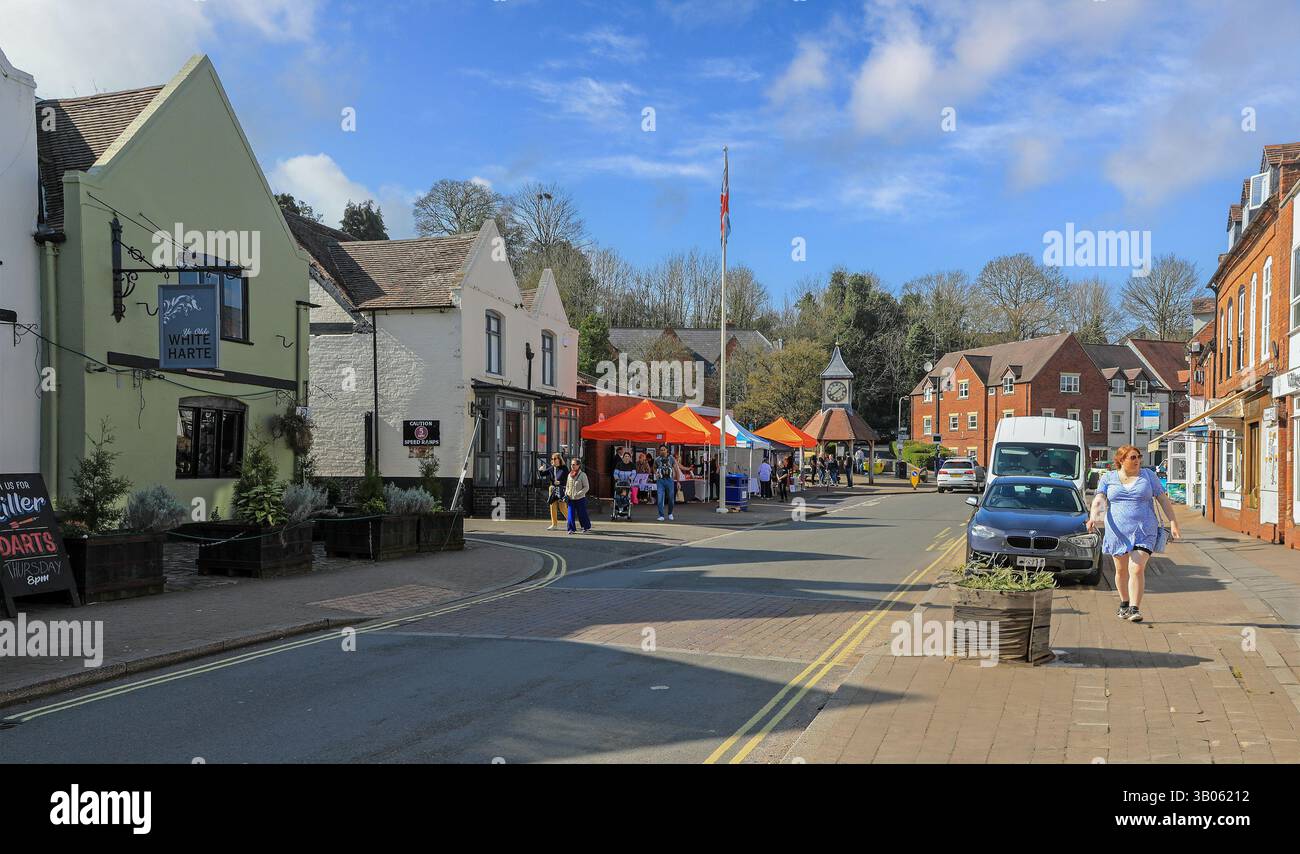 The High Street, Kinver, Staffordshire, West Midlands, England, UK Stockfoto