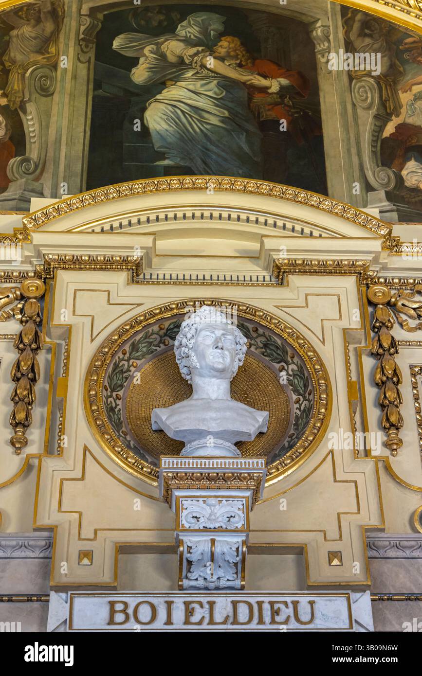 Wien, Österreich - 8. September 2024: Büste des Komponisten und Dirigenten Boieldieu in der Wiener Staatsoper in Wien Stockfoto