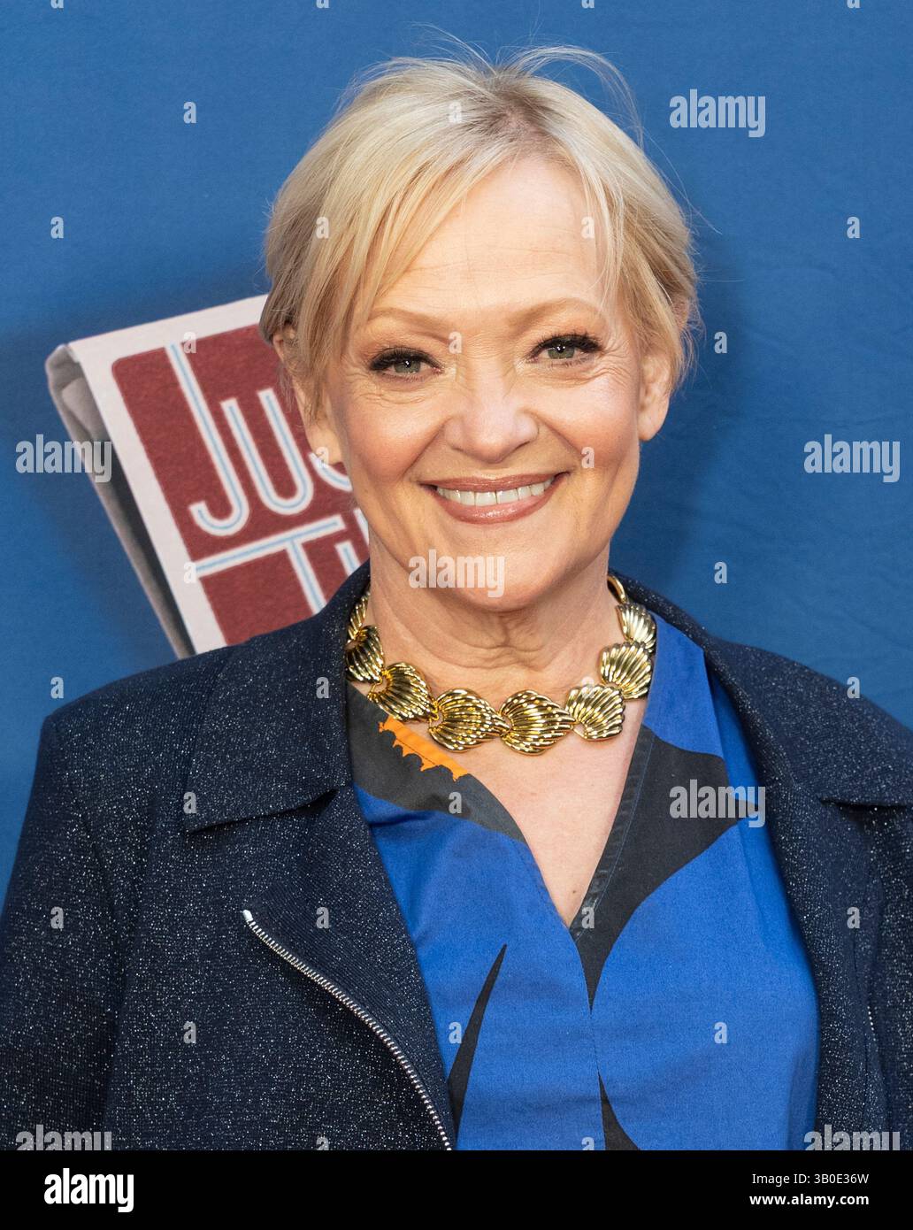 New York, USA. April 2025. Maria Friedman besucht am 23. April 2025 die Eröffnungsnacht am Broadway für das Musical Just in Time im Circle im Square Theatre in New York. (Foto: Lev Radin/SIPA USA) Credit: SIPA USA/Alamy Live News Stockfoto